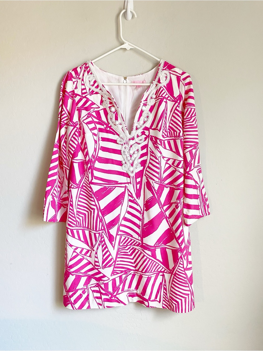 Lilly Pulitzer Julianna Tunic Dress in Capri Pink Yacht Sea Size S